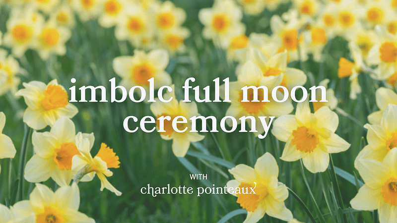 Imbolc ceremony sacred womens circle with Charlotte Pointeaux